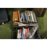 TWO TRAYS OF MAINLY AVIATION AND MILITARY INTEREST BOOKS