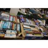 SEVEN TRAYS OF MISCELLANEOUS BOOKS (TRAYS NOT INCLUDED)