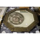 AN ART DECO STYLE MIRROR¦WIDTH: 57.5CM¦LENGTH: 57.5CM