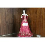 A ROYAL WORCESTER LIMITED EDITION FIGURE - THE FAIR MAIDEN OF ASTOLAT, WITH GOLD BACK STAMP, 6284/