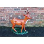 A RESIN SHOP DISPLAY FAWN DEER FIGURE - H 87 CM