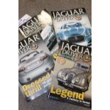 A TRAY OF JAGUAR DRIVER MAGAZINES