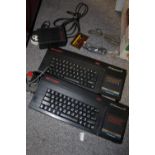 A SINCLAIR ZX SPECTRUM +3 TOGETHER WITH A NUMBER OF GAMES ON DISKETTE AND CASSETTE ETC. TOGETHER