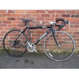 A VELOCE MFX 14 SPEED RACING BICYCLE WITH CARBON FIBRE FORKS