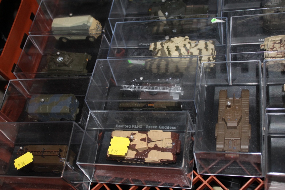 TWO TRAYS OF OXFORD DIE CAST MODEL CARS, TANKS, ETC. - Image 3 of 4