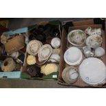 THREE TRAYS OF ASSORTED CERAMICS ETC.