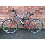 A TFS TRAX SUSPENSION 18 SPEED MOUNTAIN BIKE