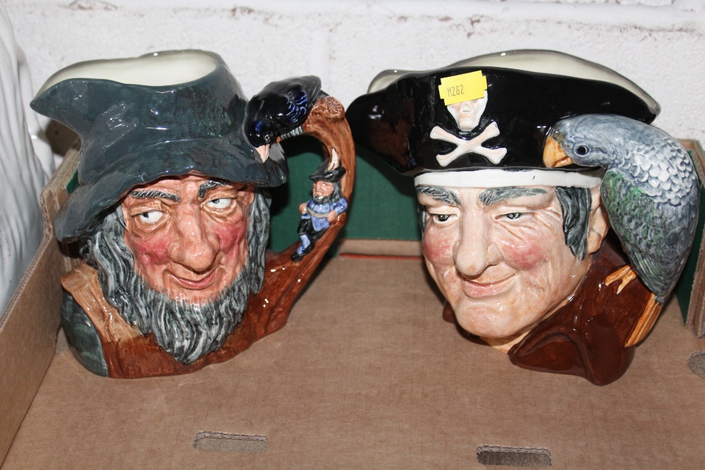 SIX LARGE ROYAL DOULTON CHARACTER JUGS TOGETHER WITH TWO SMALLER EXAMPLES - Image 4 of 5