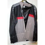 TWO ADIDAS TRACKSUIT JACKETS