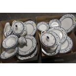 TWO TRAYS OF ROYAL DOULTON CAMBRIDGE DINNER WARE