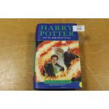 A FIRST EDITION 'HARRY POTTER AND THE HALF-BLOOD PRINCE' BOOK, WITH PAGE 99 MISPRINTED WITH '