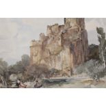 WILLIAM RUSSELL FLINT - A LIMITED EDITION FRAMED AND GLAZED COLOURED PRINT NO 721/850 BEARING
