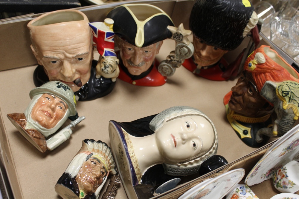 A COLLECTION OF ROYAL DOULTON CHARACTER JUGS TO INCLUDE SIR WINSTON CHURCHILL, TOGETHER WITH THREE - Image 2 of 4