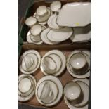 TWO TRAYS OF GERMAN CHINA