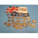 A COLLECTION OF MAINLY DECIMAL COMMEMORATIVE COINS AND PACKS 50P £1 £2 ETC