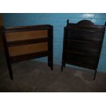 TWO ANTIQUE OAK BOOKCASES