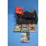 A PLAYSTATION 2 AND A QUANTITY OF GAMES