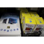 SEVEN BOXED NEW NUSIGN ANTI BLUE LIGHT SCREEN PROTECTORS TOGETHER WITH ELEVEN AIR PRESSURE POWERED