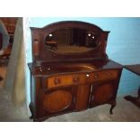 AN ANTIQUE MAHOGANY CHIFFONNIERE SIDEBOARD