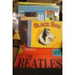 A BOX OF ABOUT 15 LP RECORDS MAINLY 1960S TO INCLUDE CLIFF RICHARD, HERMAN'S HERMITS ETC AND