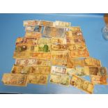 A COLLECTION OF WORLD BANKNOTES