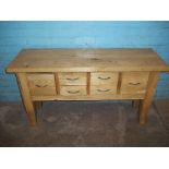 A MODERN DISTRESSED STYLE SIDEBOARD