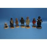 A COLLECTION OF SEVEN ROBERT HARROP 'DOGGIE PEOPLE' INCLUDING TWO 'TOWN & COUNTRY COMPANIONS' AND