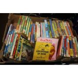 A TRAY OF CHILDREN'S BOOKS MAINLY ENID BLYTON PAPERBACKS (TRAY NOT INCLUDED)