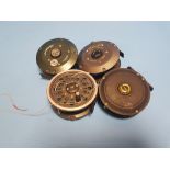 FOUR SHAKESPEARE FLY FISHING REELS