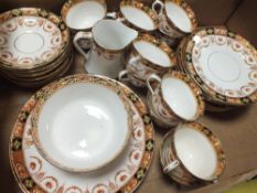 A TRAY OF ROYAL ALBERT CROWN CHINA TO INCLUDE A SET OF TWELVE TRIOS