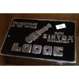 ***AN ALUMINIUM LODGE PLAQUE**