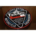 ***A TRIUMPH MOTORCYCLE PLAQUE**