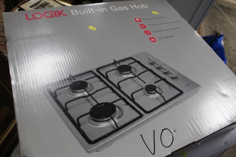 A LOGIK BUILT IN GAS HOB - BOXED