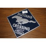 ***A MUSTANG CROSSING PLAQUE**