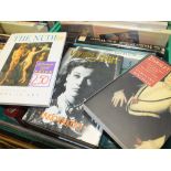 TWO TRAYS OF ASSORTED ART, ARTIST AND GALLERY BOOKS PLUS A SELECTION OF REFERENCE, PHOTOGRAPHY BOOKS