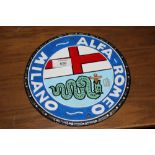 ***AN ALFA ROMEO WALL PLAQUE**