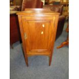 AN ANTIQUE OAK SMALL POT CUPBOARD