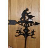 ***A BLACKSMITH WALL MOUNTED WEATHER VANE**