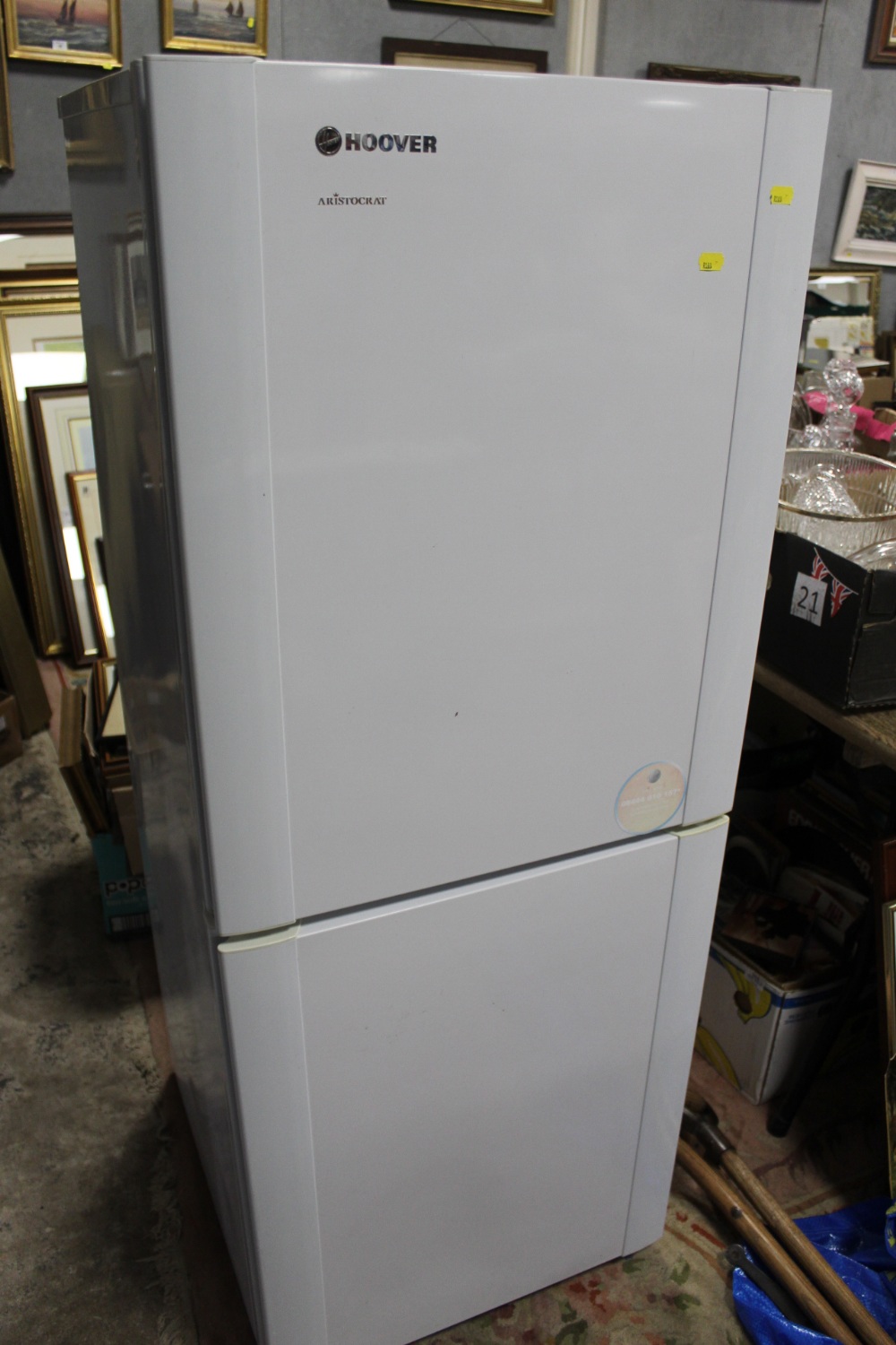 A HOOVER ARISTOCRAT FRIDGE FREEZER - HOUSE CLEARANCE