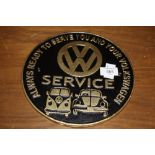 ***A VW SERVICE PLAQUE**