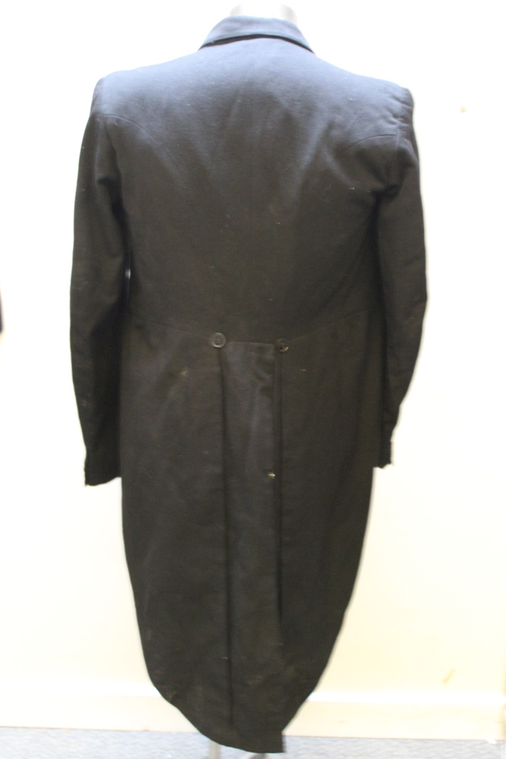 A VINTAGE TWO PIECE DRESS UNIFORM, comprising tail coat and trousers, the tail coat with profuse - Image 3 of 10
