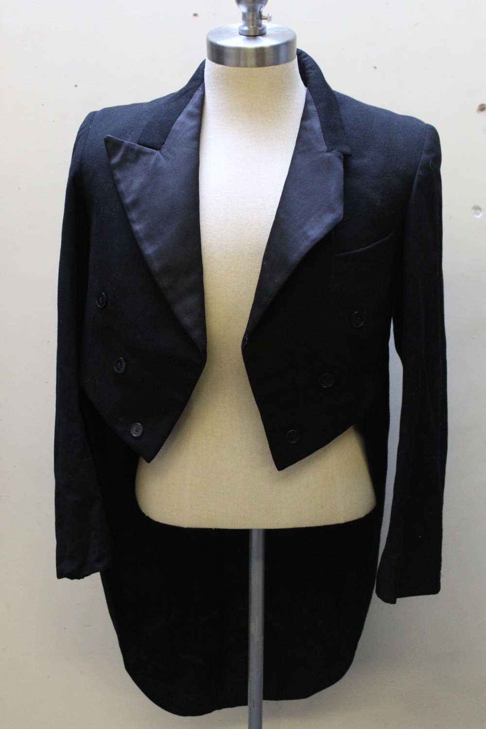 A VINTAGE TWO PIECE DRESS UNIFORM, comprising tail coat and trousers, the tail coat with profuse - Image 2 of 10