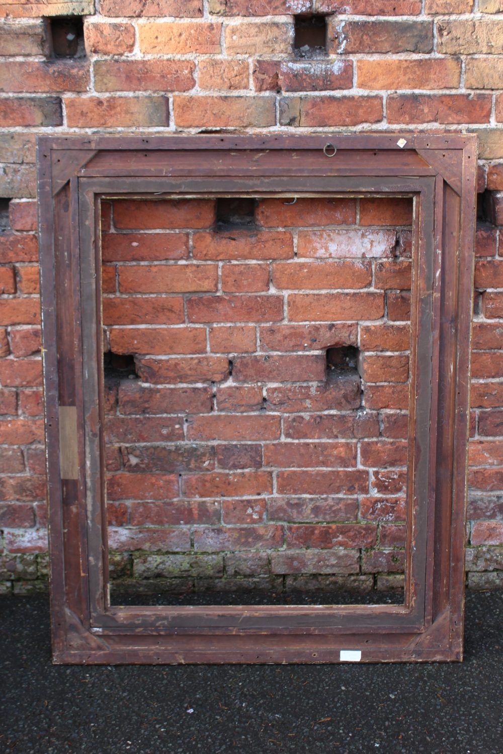 A 19TH CENTURY GILT PICTURE FRAME, plain slip, with reeded detail to the frame, frame W 14 cm, - Image 6 of 8