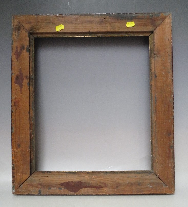 A LATE 19TH / EARLY 20TH CENTURY ART NOUVEAU STYLE FRAME, with gold decoration, frame W 6.5 cm, - Image 6 of 6
