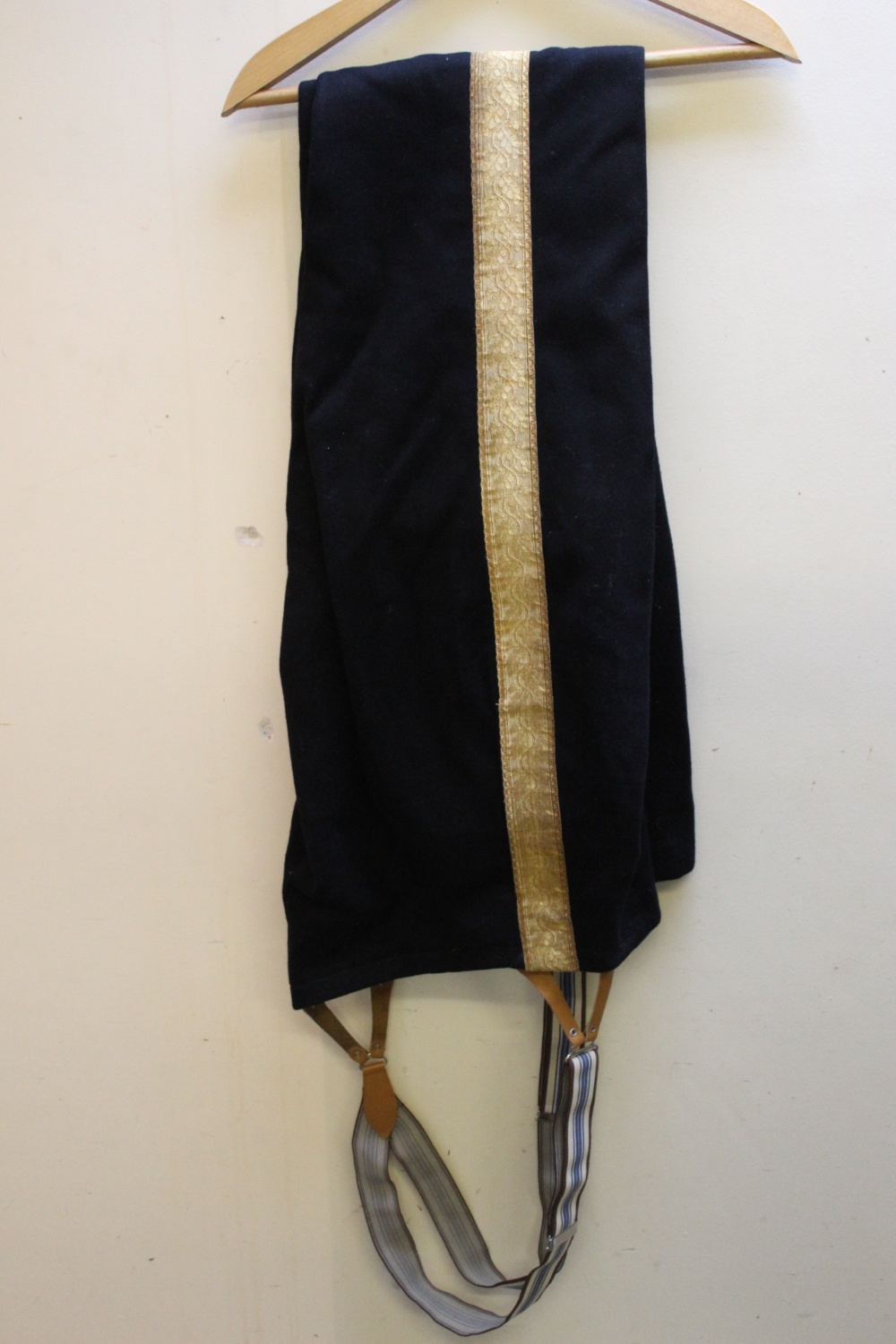 A VINTAGE TWO PIECE DRESS UNIFORM, comprising tail coat and trousers, the tail coat with profuse - Image 9 of 10