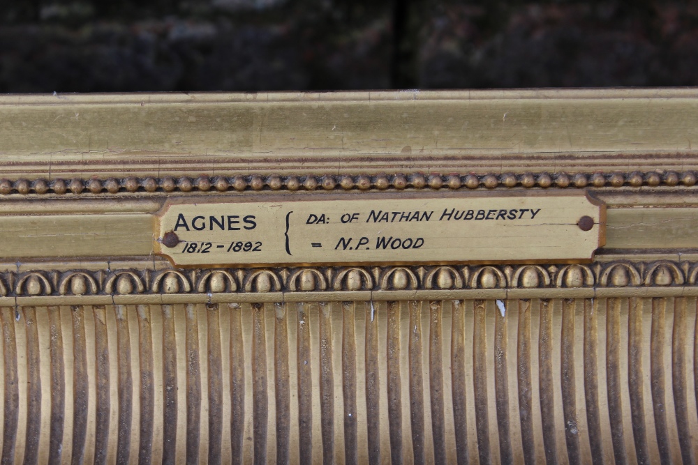 A 19TH CENTURY GILT PICTURE FRAME, plain slip, with reeded detail to the frame, frame W 14 cm, - Image 7 of 8