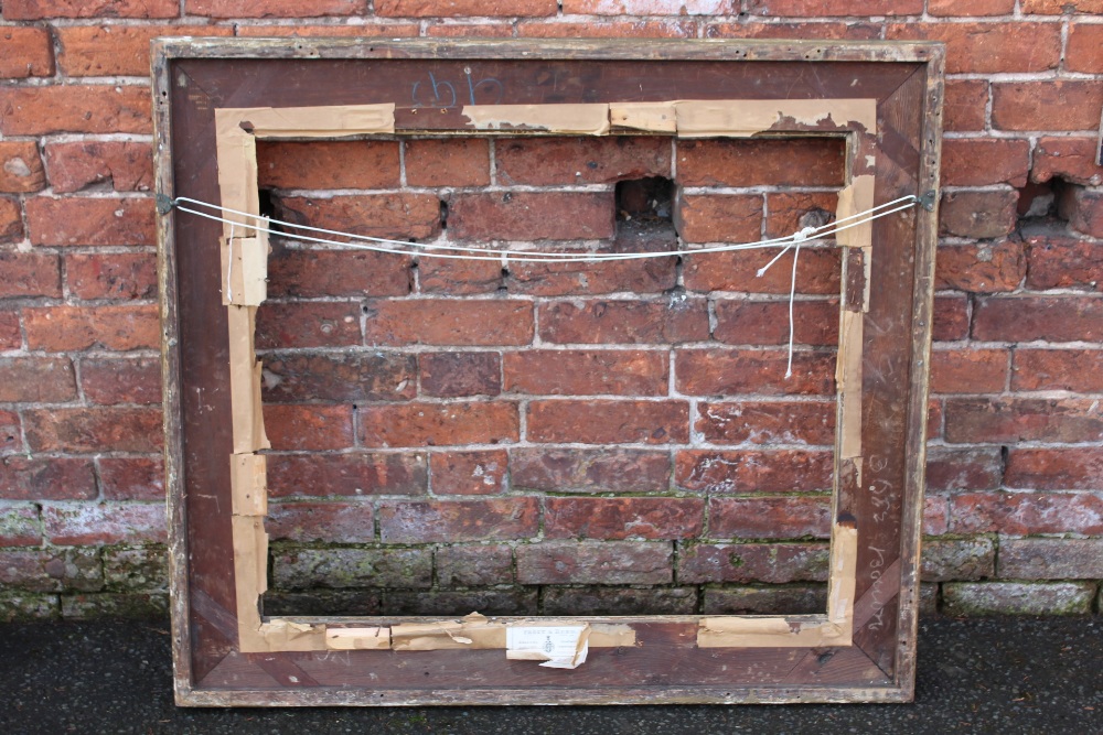 A 19TH CENTURY GILT PICTURE FRAME, with foliate moulding throughout, W 12.5 cm, rebate 68 x 81 cm - Image 6 of 6