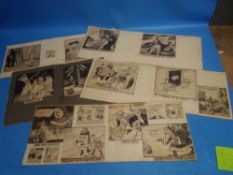 A COLLECTION OF FIVE WWII SCRAPBOOKS MADE UP OF MAINLY RUSSIAN AND GERMAN INTEREST