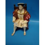 A ROYAL WORCESTER FIGURE 'HENRY VIII'