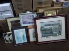 A QUANTITY OF PICTURES AND PRINTS